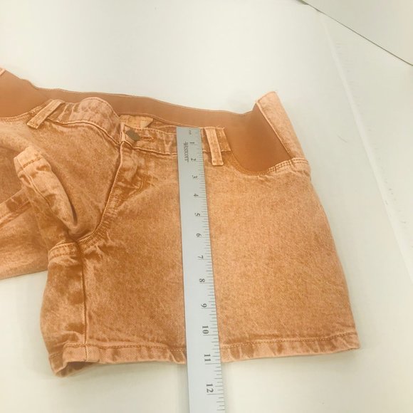 Isabel Maternity Ingrid & Isabel Women's Size 2 Side Panel Brown Carpenter Short - Picture 10 of 16